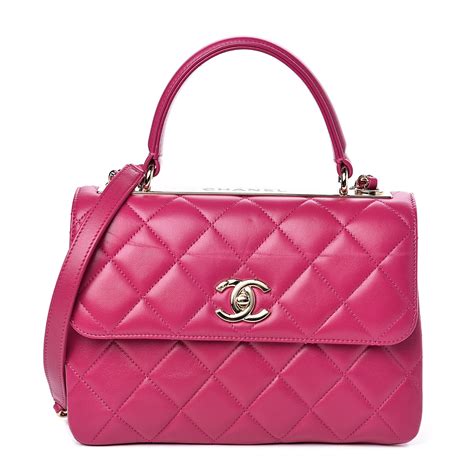 pink quilted chanel bag